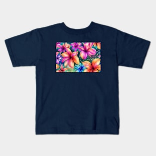 Whimsical Flowers Kids T-Shirt